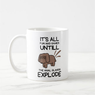 Caneca De Café Vet Tech Veterinarian Anal Glands Explode Vet Tech