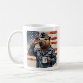 Caneca De Café Veteran Capybara Coffee Mug Set