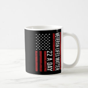 Caneca De Café Veterano 22 dias Sensibilização para o Suicídio Pt