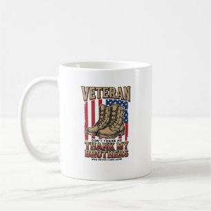 Caneca De Café Veterano Agradeço Meus Irmãos Camisa Militar Vinta
