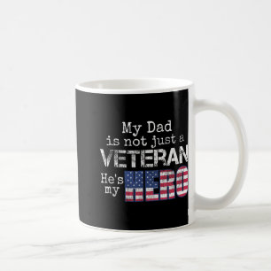 Caneca De Café Veterano da família militar apóia meu Pai Veterano