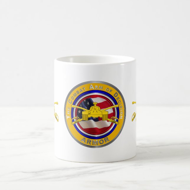 Caneca De Café Veterano de Blindados  (Centro)