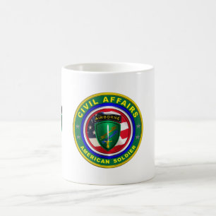 Caneca De Café Veterano dos Assuntos Civis do Exército Orgânico