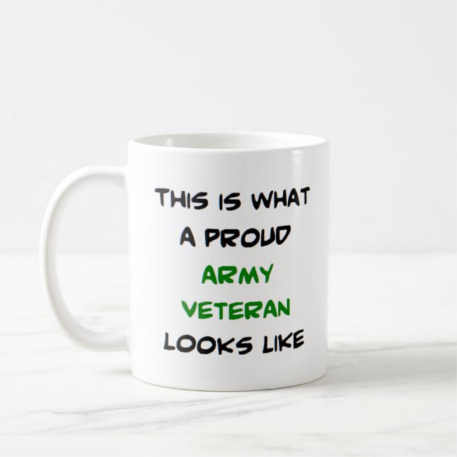 Caneca De Café veterano, exército (Esquerda)