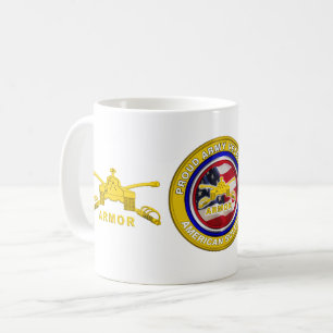 Caneca De Café Veterano Orgulhoso da Blindagem do Exército