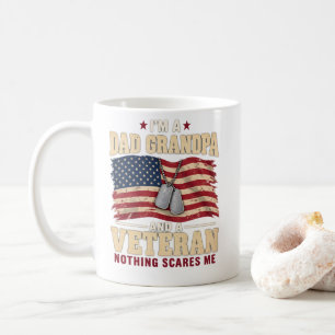Caneca De Café Veterano SOU PAI AVÔ E UM VETERANO