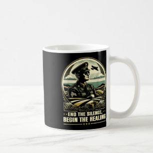 Caneca De Café Veterano Suicídio Consciência Mental Saúde Militar