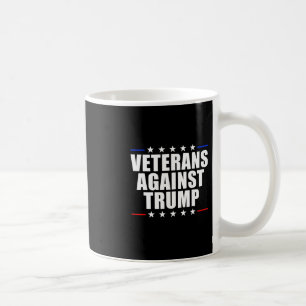 Caneca De Café Veteranos Contra Trump Anti-trump Veteranos Contra