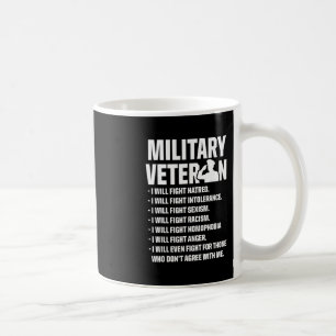 Caneca De Café Veteranos Militares Contra Trump Luta Eleição EUA