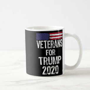 Caneca De Café Veteranos Militares Para Trump 2020 Contra Joe