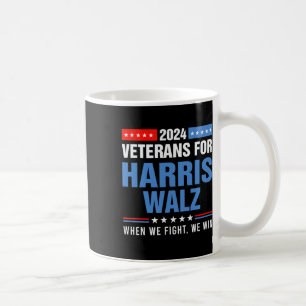 Caneca De Café Veteranos Para Harris Campanha Presidencial W 2024