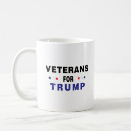 Caneca De Café Veteranos Para Trump