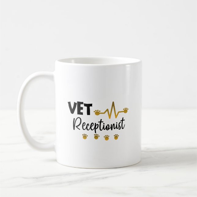 Caneca De Café Veterinária Veterinária Veterinária   (Esquerda)
