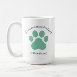 Caneca De Café Veterinarian Staff Mug | Clinic Name Logo Template