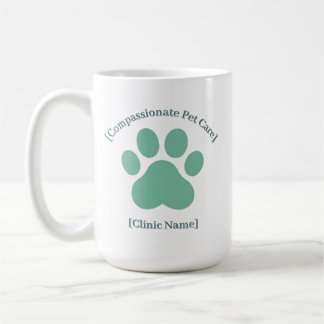 Caneca De Café Veterinarian Staff Mug | Clinic Name Logo Template