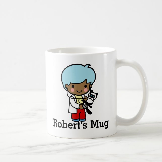 Caneca De Café Veterinário com Kitty Cat (Direita)