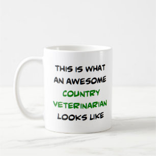 Caneca De Café veterinário do país, incrível