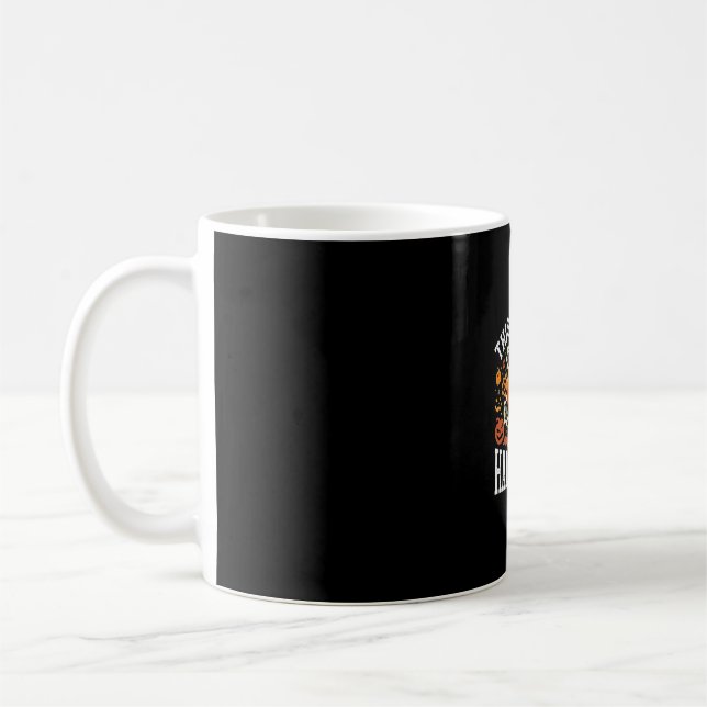 Caneca De Café Vetor de Abóbora de Engenheiro de Halloween (Esquerda)