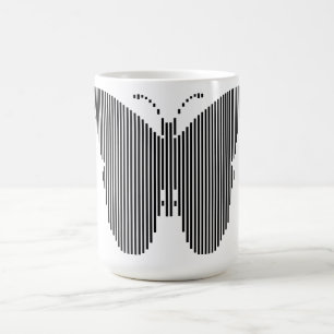 Caneca De Café Vetor de Borboleta Design Mug
