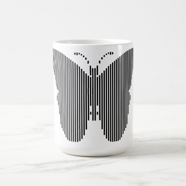 Caneca De Café Vetor de Borboleta Design Mug (Centro)