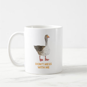 Caneca De Café Vetor Goose - Não brinque comigo