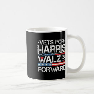 Caneca De Café Vets Para Kamala Harris Tim Wheimer Veterans Para