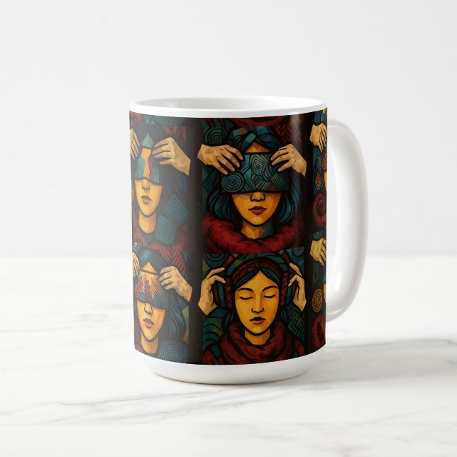 Caneca De Café Véu das Emoções (Frente Esquerda)