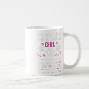 Caneca De Café Vezes Houve Uma Vez Uma Menina E Um Cachorro Femin