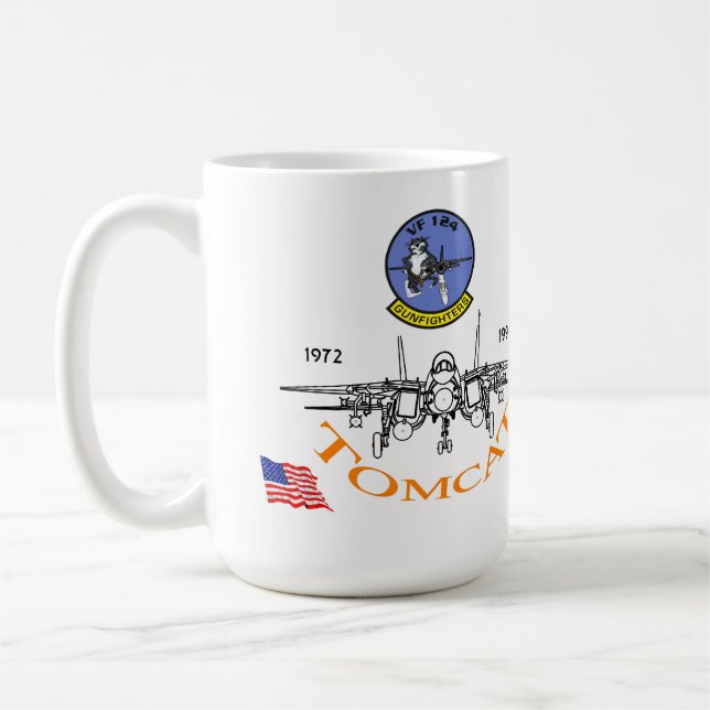 Caneca De Café VF-123 Gunfighters - F-14 Tomcat (Esquerda)