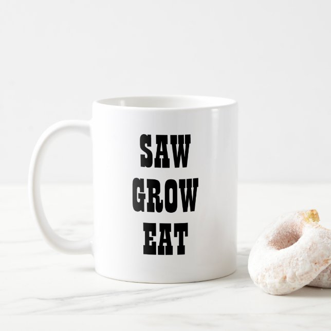 Caneca De Café Vi Cultivar Mata De Comer (Com Donut)