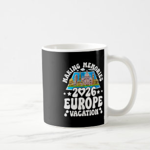 Caneca De Café Viagem à Europa 2026 Férias de Verão Criando Memór