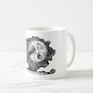 Caneca De Café Viagem à Lua desenho jornada Georges Melies vintag