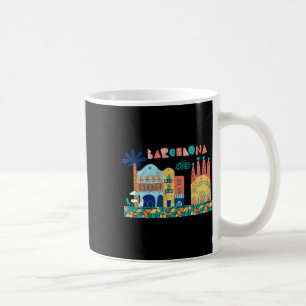 Caneca De Café Viagem Barcelona Espanha Europa Férias da Família 