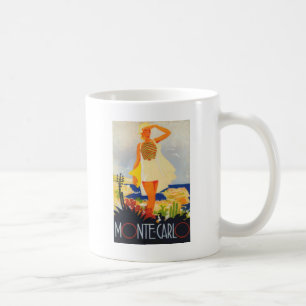 Caneca De Café Viagem da praia Monte Carlo, Moça Moda