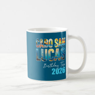 Caneca De Café Viagem de Aniversário Cabo San Lucas 2026 Festa de