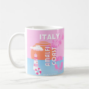 Caneca De Café Viagem de Arte da Costa Amalfi, Pré-Pol-Viagem, Ro