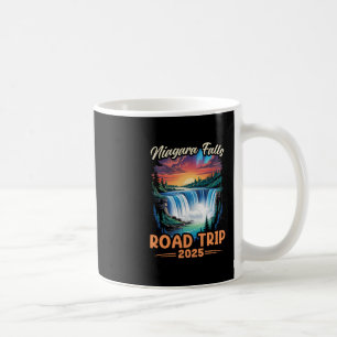 Caneca De Café Viagem de carro para cachoeira de niagara férias e