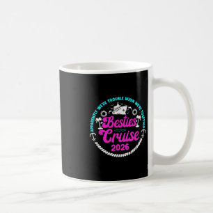 Caneca De Café Viagem de Cruzeiro das Melhores Amigas Engraçadas