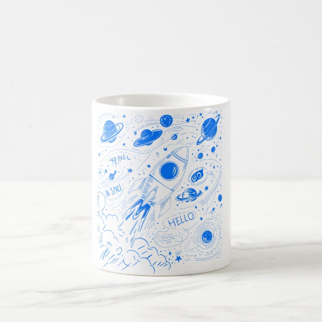 Caneca De Café Viagem de espaço (Centro)
