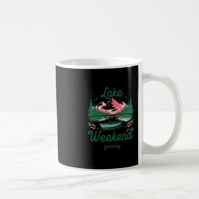 Caneca De Café Viagem de Férias de Fim de Semana no Lago Berkeley (Direita)