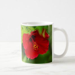 Caneca De Café Viagem de Flor do Havaí Red Hibiscus Ano