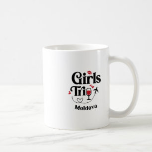 Caneca De Café Viagem de garotas de vinho fofo Moldova Férias de