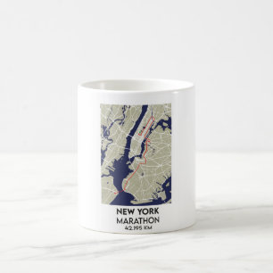 Caneca De Café VIAGEM de maratona de Nova Iorque dos EUA
