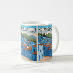 Caneca De Café Viagem de Marrocos: chefchoun, presente de cidade 