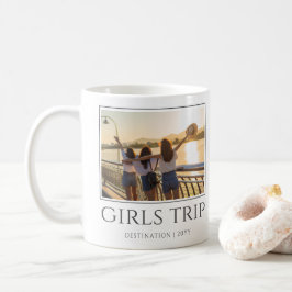 Caneca De Café Viagem de Meninas Chic | Foto personalizada de fim