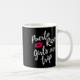 Caneca De Café Viagem de Meninas para Porto Rico 2023 Férias de D