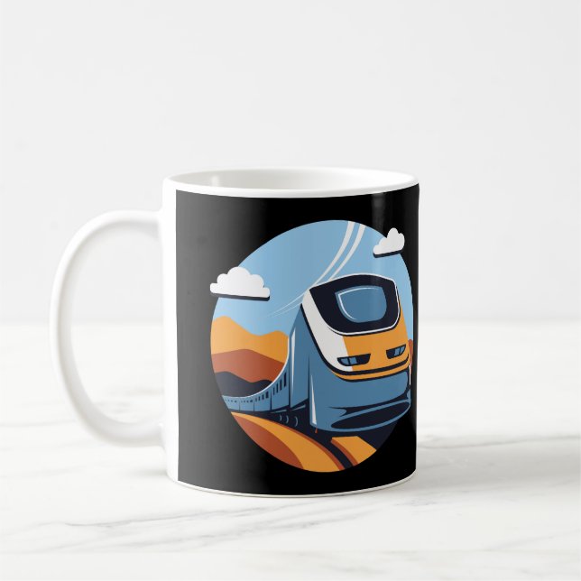 Caneca De Café Viagem de Trem (Esquerda)