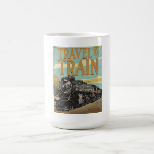 Caneca De Café Viagem de Trem