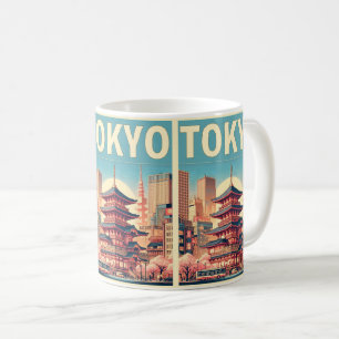 Caneca De Café Viagem do Japão de Tóquio - presentes de cartão ma