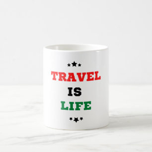 Caneca de Café Viagem é Vida